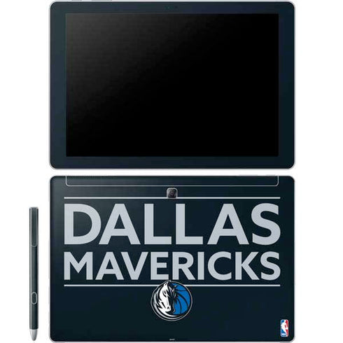NBA Dallas Mavericks Standard - Blue Galaxy Book 12in Skin
